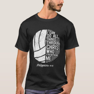 Christlich Volleyball Ich kann alles machen Philip T-Shirt