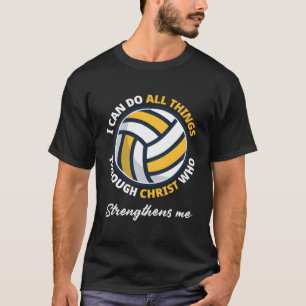 Christlich Volleyball-Spieler Christ Lover Funny V T-Shirt