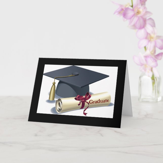 Christliche Abschluss-Karte Karte (Orchidee)