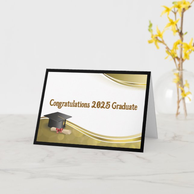 Christliche Abschluss-Karte Karte (Gelbe Blume)