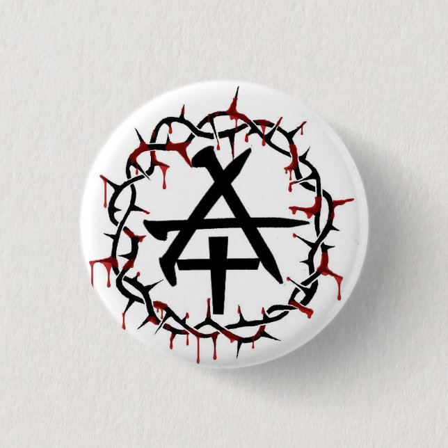 Christliche Anarchie Button (Vorderseite)