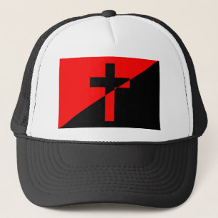 Christliche Anarchistenflagge Truckerkappe
