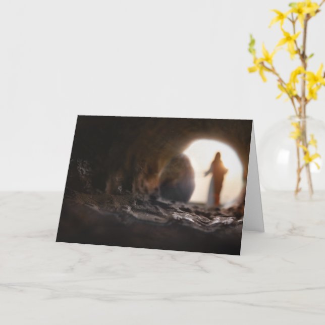 Christliche Auferstehungskarte Karte (Gelbe Blume)