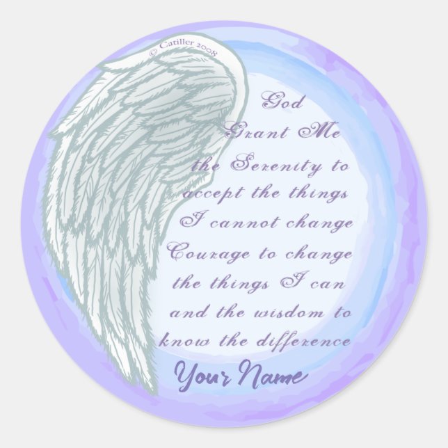 Christliche Aufkleber im Stille (Vorderseite)