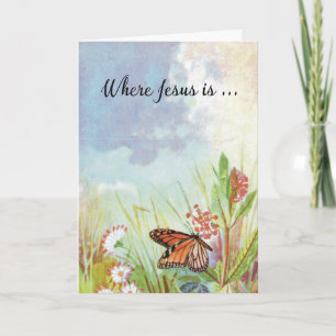 Christliche Aufmunterung Schmetterling Karte