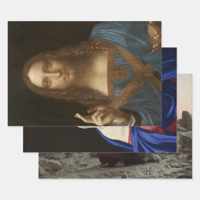 Christliche Auswahl religiöser Künste Geschenkpapier Set (Set)