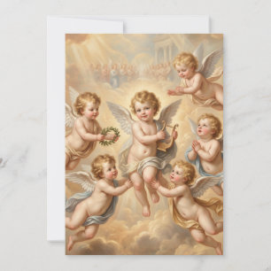 Christliche Babys im Himmel Dankeskarte