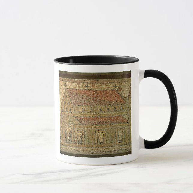 Christliche Basilika, Mosaikplasterung, römischer Tasse (Rechts)