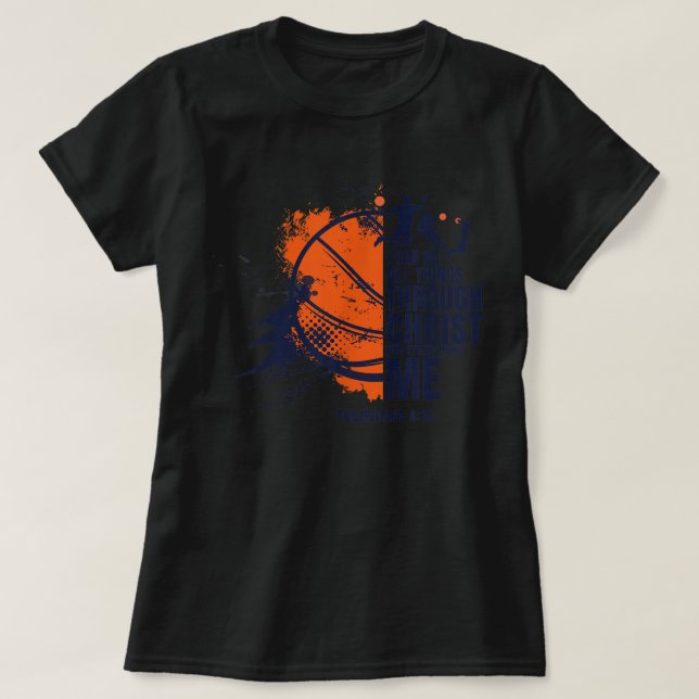 Christliche Basketball-Shirts Männer Jungen Kinder T-Shirt (Design vorne)