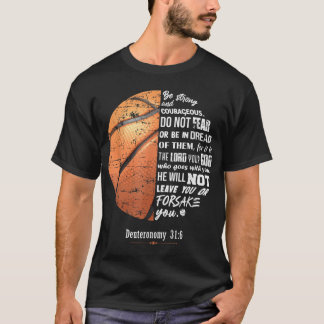 Christliche Basketball-Weltbibel Vers Glaube T-Shirt