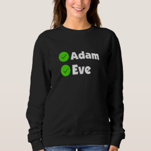Christliche Bibel Glaube Adam und Eva religiöse Sweatshirt