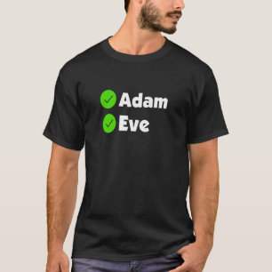 Christliche Bibel Glaube Adam und Eva religiöse T-Shirt