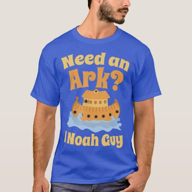 Christliche Bibel Noah Ark Pun Geschenk Spaß T-Shirt (Vorderseite)