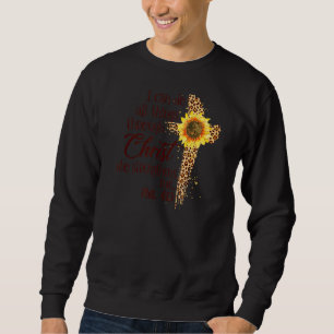 Christliche Bibel Phil 413 Ich kann Dinge tun Chri Sweatshirt