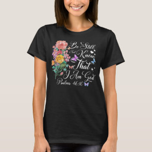 Christliche Bibel Verse Butterfly Blume Glaube Got T-Shirt