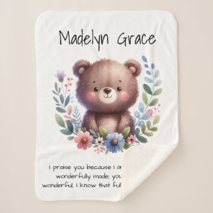 Christliche Bibel Verse Custom Baby Kinderzimmer Sherpadecke