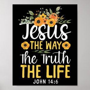 Christliche Bibel Verse Glaube Gott Blume Jesus Di Poster