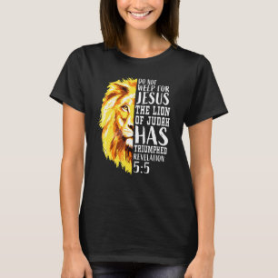 Christliche Bibel Verse Jesus Faith Lion Judah Gra T-Shirt