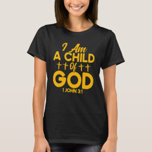 Christliche Bibel Verse John 31 Kind Gottes Kreuz T-Shirt
