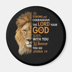 Christliche Bibel Verse Joshua 1 9 Löwenglaube Magnet