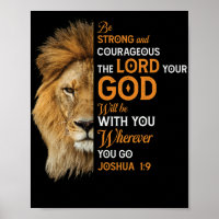 Christliche Bibel Verse Joshua 1 9 Löwenglaube