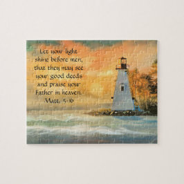 Christliche Bibel Verse Leuchtturm Leuchtturm Puzzle