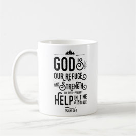 Christliche Bibel Verse Psalm 46:1 Gott ist unsere Tasse