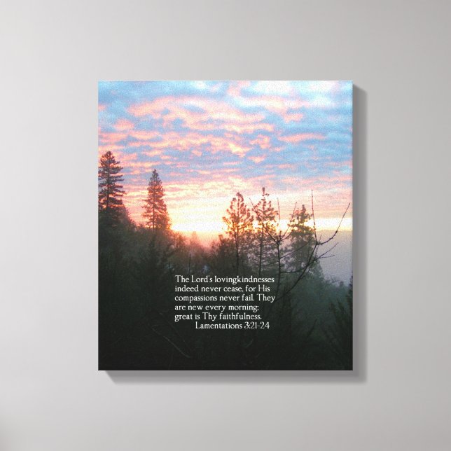 Christliche Bibel Verse Scripture Creationarts Leinwanddruck (Vorderseite)