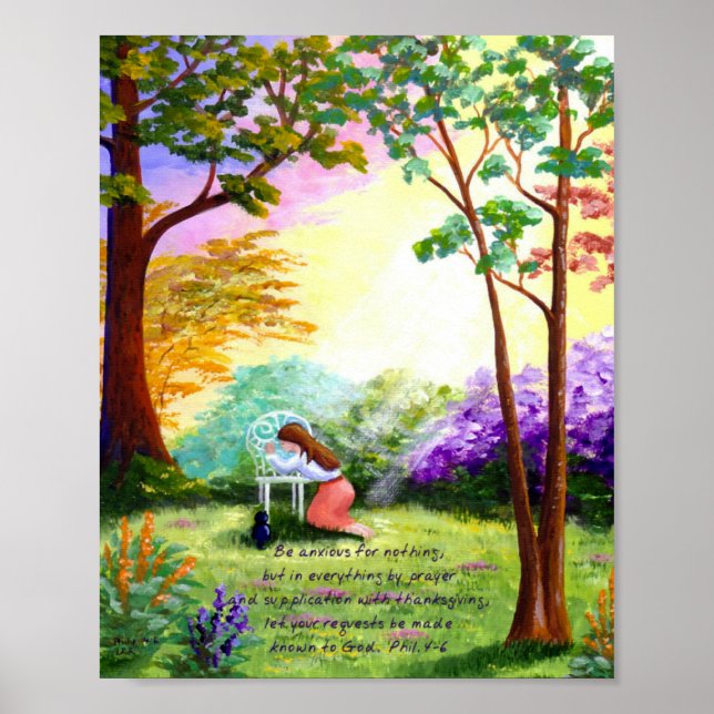 Christliche Bibel Verse Scripture Creationarts Poster (Vorne)