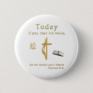 Christliche Bibelschrift Button