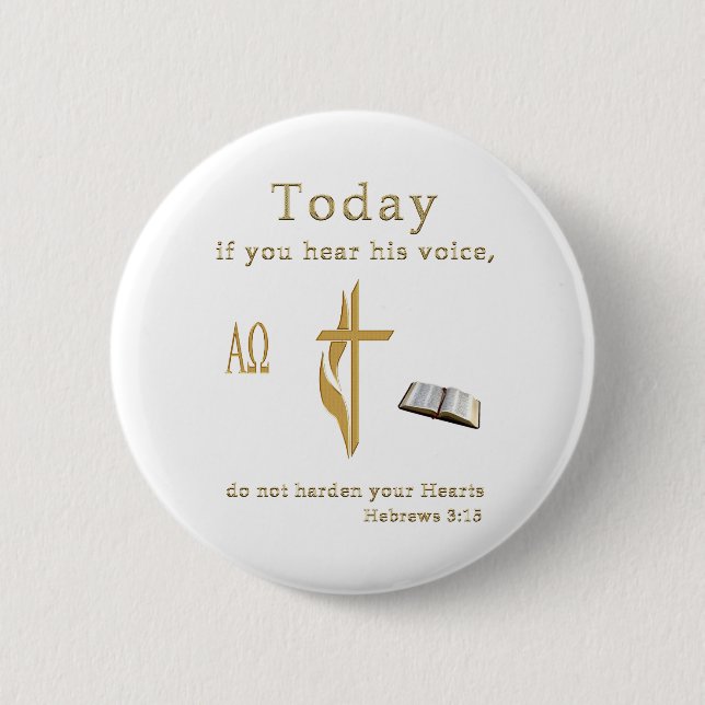 Christliche Bibelschrift Button (Vorderseite)