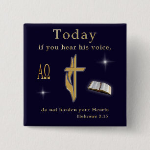 Christliche Bibelschrift Button