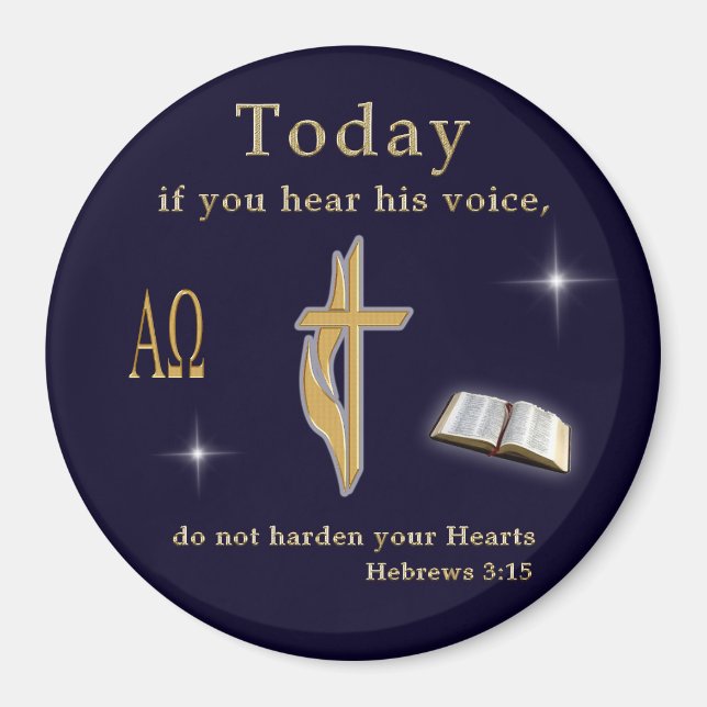 Christliche Bibelschrift Magnet (Vorne)