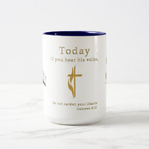 Christliche Bibelschrift Zweifarbige Tasse