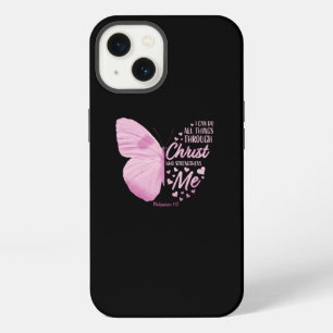 Christliche Bibelvers-Geschenke Frauen Schmetterli iPhone 13 Hülle