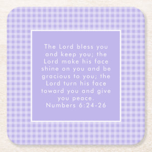 Christliche Bibelvers-Kunst Rechteckiger Pappuntersetzer