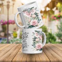 Christliche Bibelvers Psalmen Floraltasse