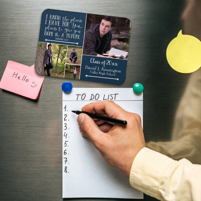 Christliche Bibelverse Abschluss FotoCollage Magnet (Von Creator hochgeladen)