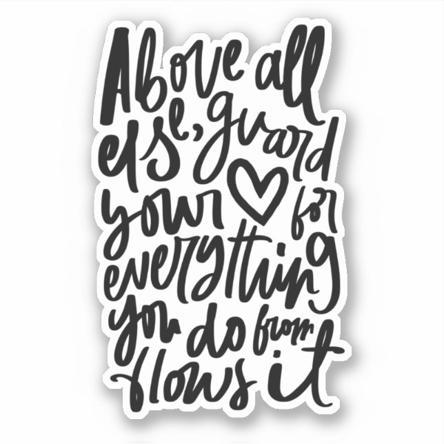 Christliche Bibelverse-Aufkleber - Sprichwörter 4  Aufkleber (Vorderseite)