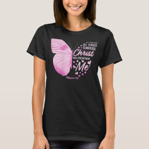 Christliche Bibelverse Butterfly Religiös Je T-Shirt