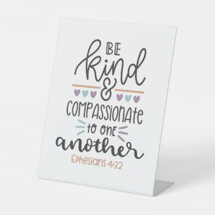 Christliche Bibelverse Ephesianer 4:32 Pedestal-Ze Sockelschild
