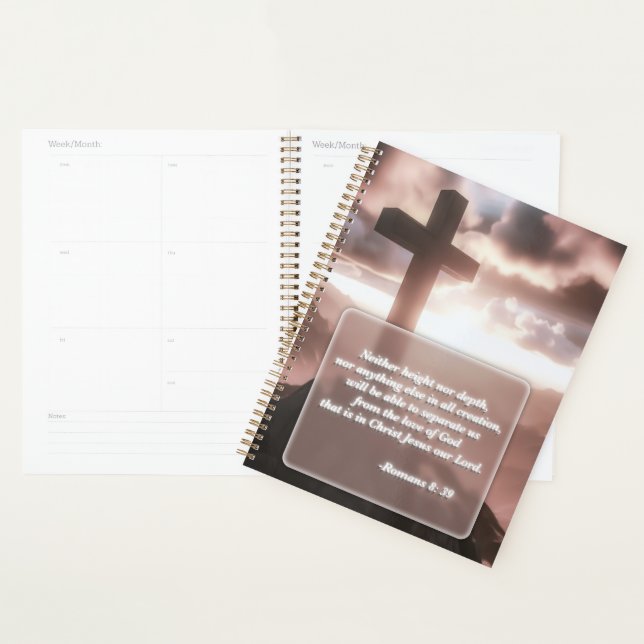 Christliche Bibelverse Gold Spiralplaner Planer (Anzeige)