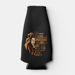 Christliche Bibelverse Joshua 1:9 Löwe Flaschenkühler