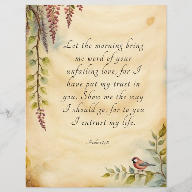 Christliche Bibelverse Kunst (Vorderseite)