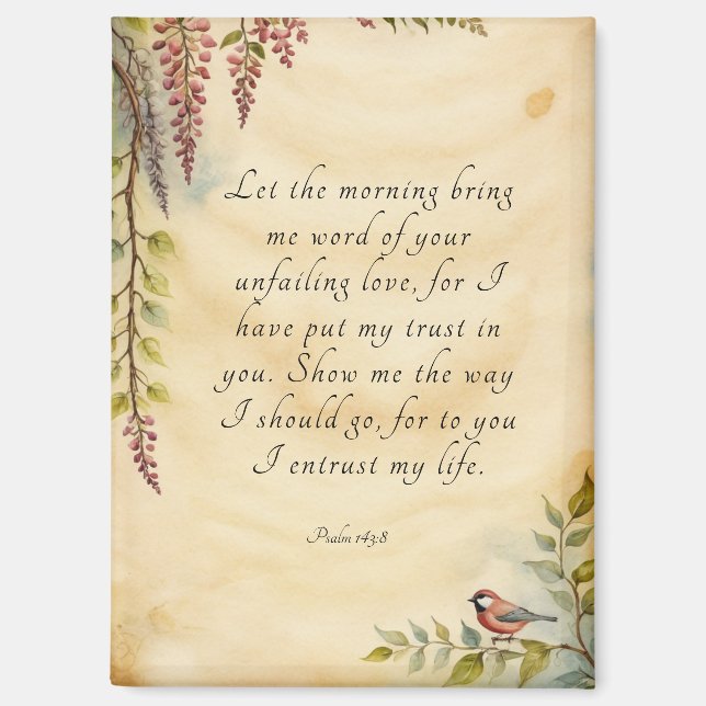 Christliche Bibelverse Kunst Magnet (Vorderseite)