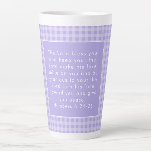 Christliche Bibelverse Kunst Milchtasse (Vorderseite)