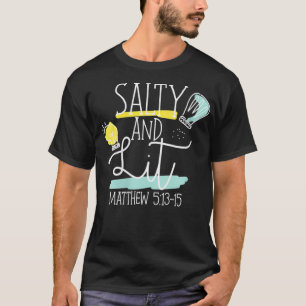 Christliche Bibelwölfe Salty und Lit Matthew T-Shirt