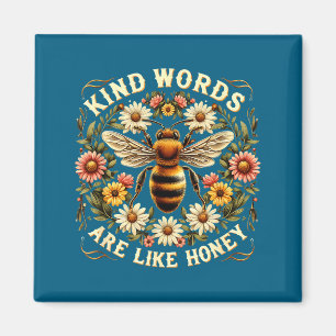 Christliche Biene Freundliche Worte sind wie Honig Magnet