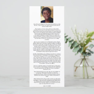 Christliche Black History Card