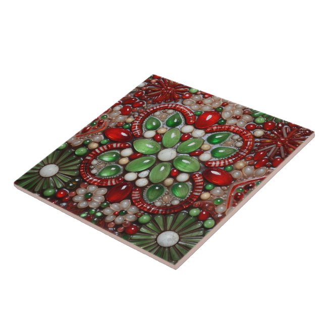 Christliche Blume Steinspanischer Terrakotta 1 Fliese (Seite)